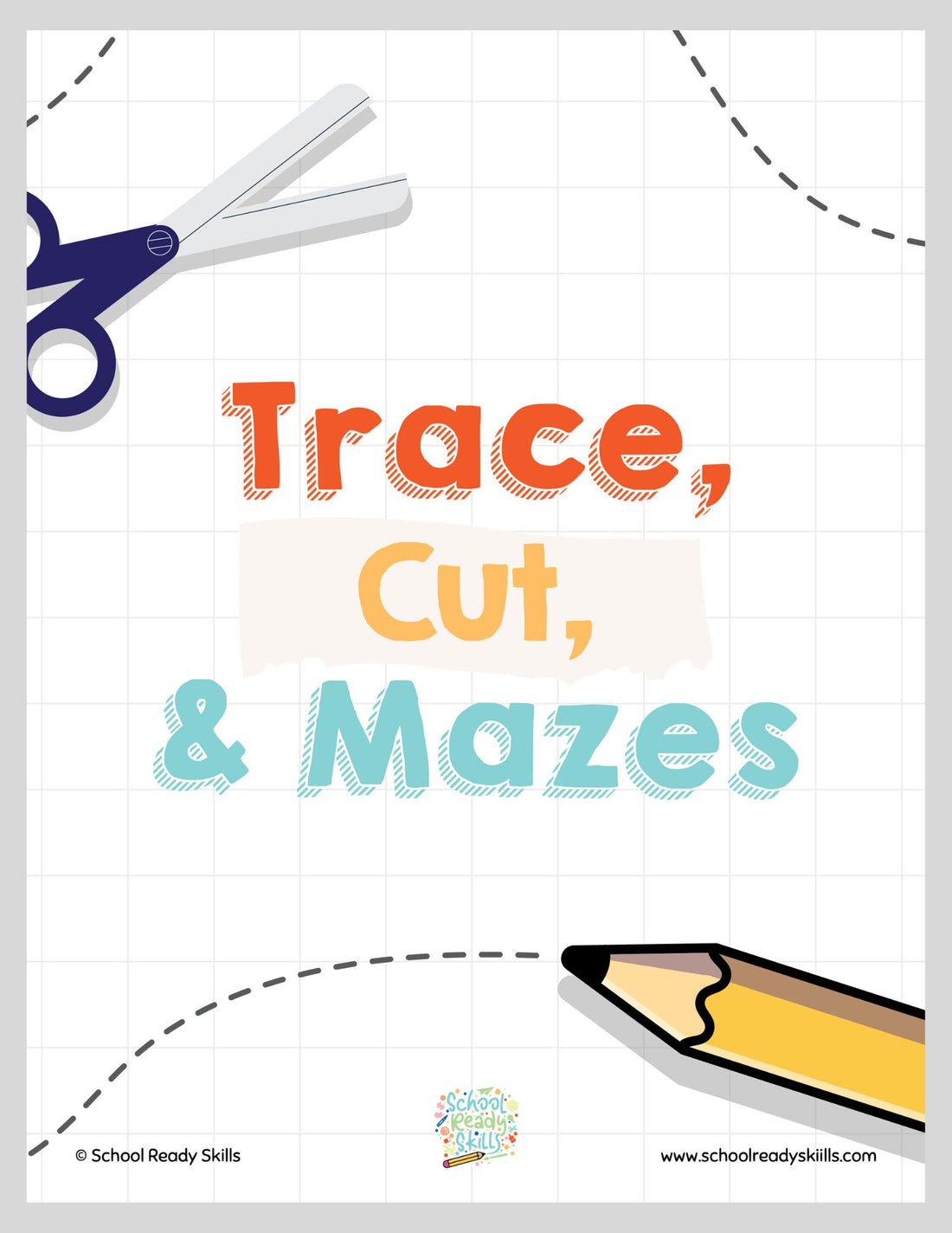 Trace, Cut, and Mazes: Printable Activity Pages