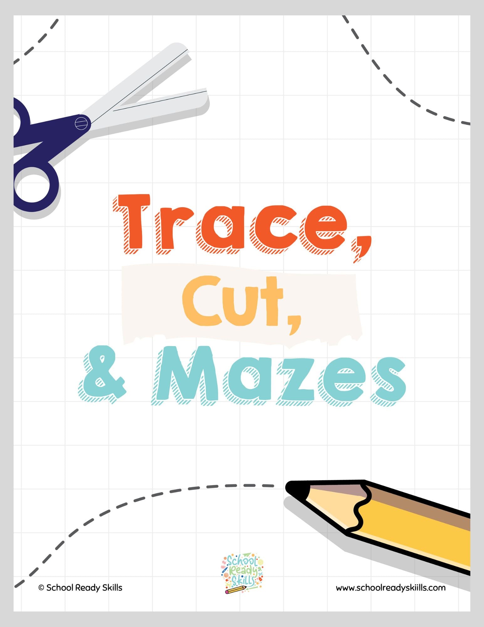 Trace, Cut, and Mazes: Printable Activity Pages