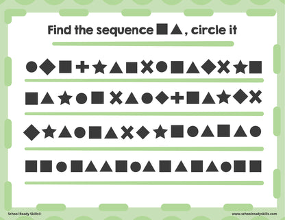 Sequence Search Activity Sheets