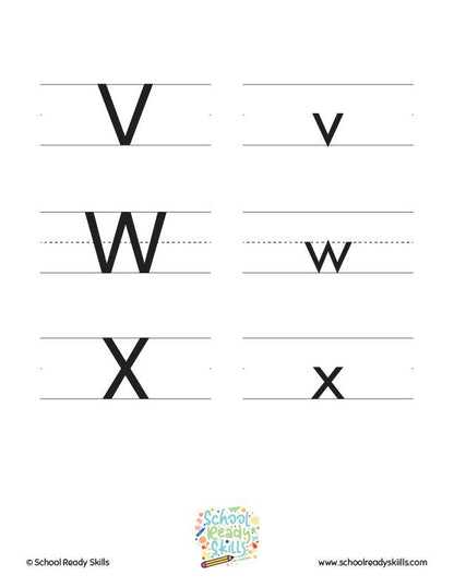 Top, Middle Bottom: A Learn to Write Printable